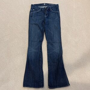 7 For All Mankind Dark Blue Flare Jeans